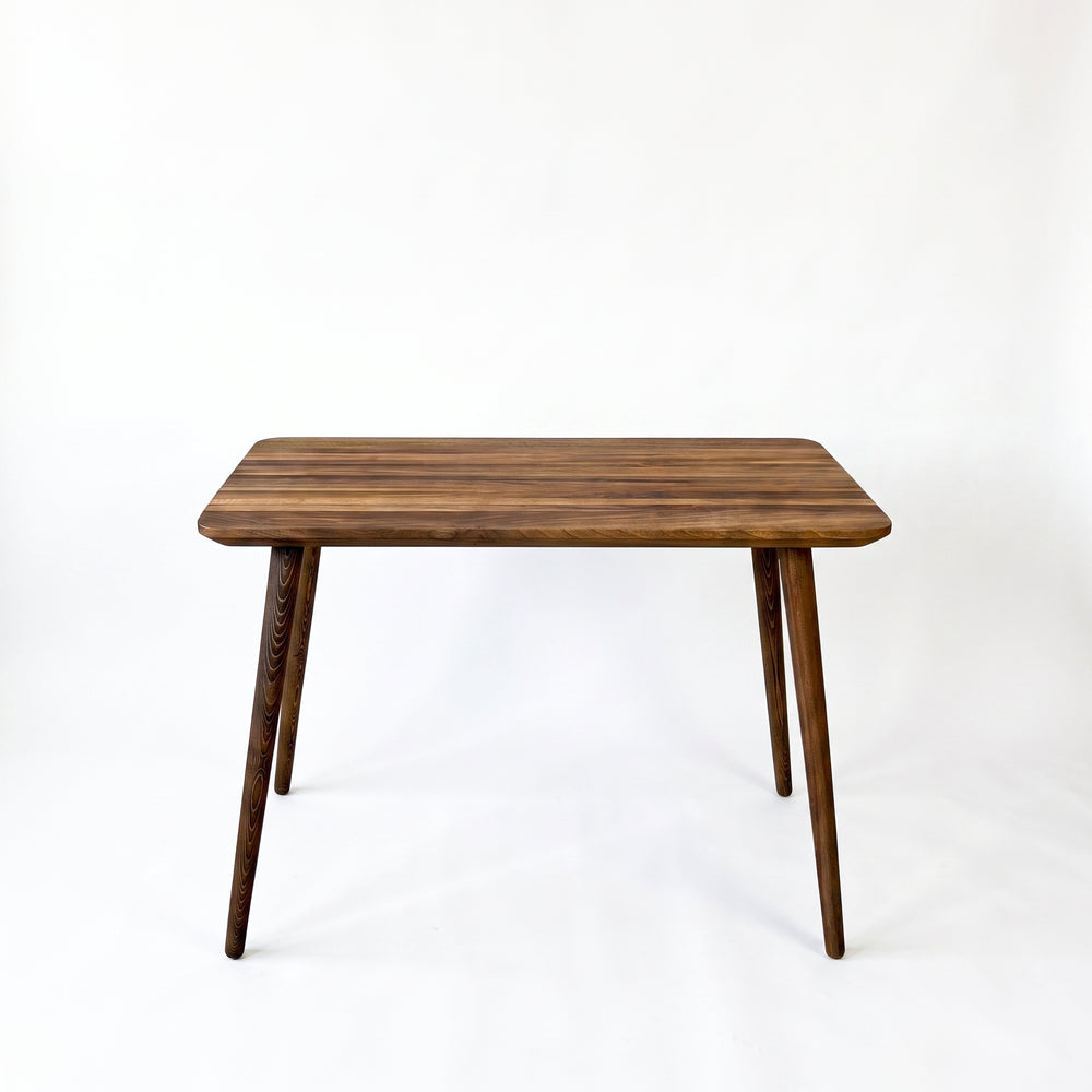 Reclaimed Ceviz Çalışma Masası  Konik Ahşap Ayaklı