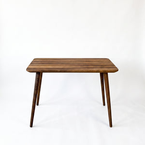 Reclaimed Ceviz Çalışma Masası  Konik Ahşap Ayaklı