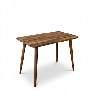 Reclaimed Ceviz Çalışma Masası  Konik Ahşap Ayaklı