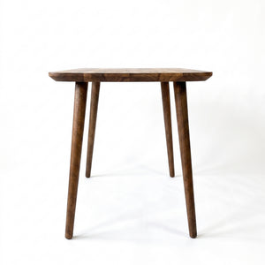 Reclaimed Ceviz Çalışma Masası  Konik Ahşap Ayaklı